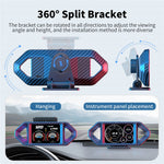 P26 Car HUD OBD GPS Head-Up Display LCD Speedometer with RPM Fuel Consumption and Slope Meter