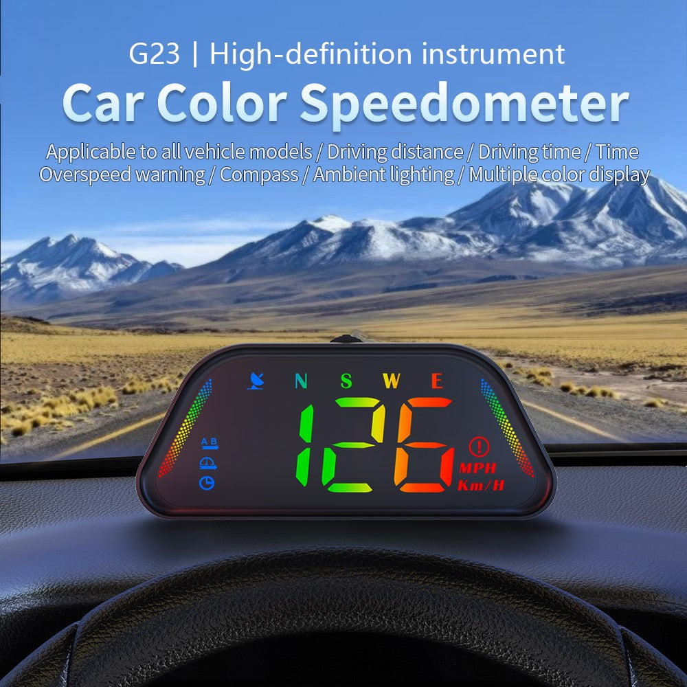 G23 GPS HUD Head-Up Display Universal Car Speedometer with Compass Altitude Auto On / Off