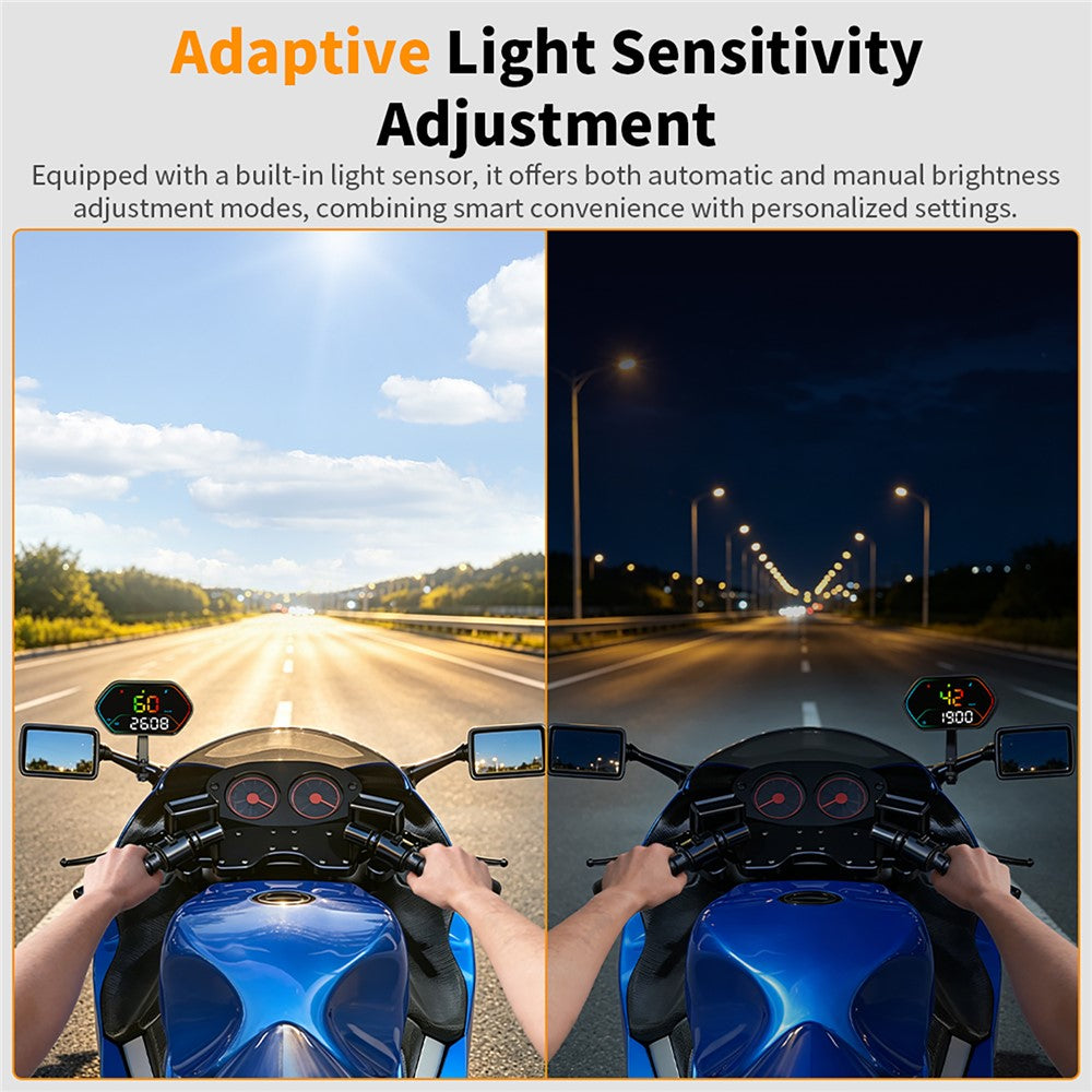 G25 Universal GPS Speedometer IP68 Vandtæt HUD Head-Up Display til Bil Motorcykel
