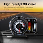 P28 3,5 tommer LCD OBD2+GPS dobbelt system bil HUD Head-Up Display med RGB-stemningslys