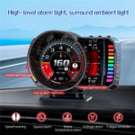 P28 3,5 tommer LCD OBD2+GPS dobbelt system bil HUD Head-Up Display med RGB-stemningslys