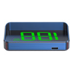 M2 HUD Head-Up Display Dual Mode GPS + BeiDou 10Hz Speedometer Type-C Strømforsynet til bil