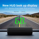 M2 HUD Head-Up Display Dual Mode GPS + BeiDou 10Hz Speedometer Type-C Strømforsynet til bil