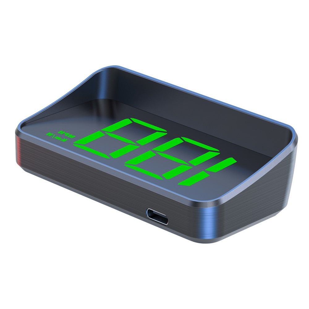 M2 HUD Head-Up Display Dual Mode GPS + BeiDou 10Hz Speedometer Type-C Strømforsynet til bil