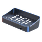 M2 HUD Head-Up Display Dual Mode GPS + BeiDou 10Hz Speedometer Type-C Strømforsynet til bil