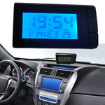 CT66 Bil LCD Digitalt Ur & Temperatur 2 i 1 Bilur Termometer Bilpynt Elektronisk Ur