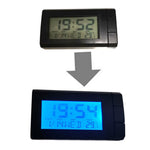 CT66 Bil LCD Digitalt Ur & Temperatur 2 i 1 Bilur Termometer Bilpynt Elektronisk Ur