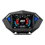 P1 3.5 inch LCD Car HUD Head Up Display Speed Detector Slope Meter Plastic OBD2+GPS Smart Driving Computer