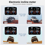 P1 3.5 inch LCD Car HUD Head Up Display Speed Detector Slope Meter Plastic OBD2+GPS Smart Driving Computer