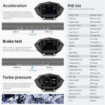 P1 3.5 inch LCD Car HUD Head Up Display Speed Detector Slope Meter Plastic OBD2+GPS Smart Driving Computer
