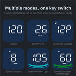 G4 Bil HUD Digitalt Speedometer Overhastighed Træthedskørsel Alarm GPS Kompas Head-up Display