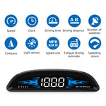 G2 4-inch LCD Car HUD Speed Mileage Measurement GPS+Beidou Car Head Up Display