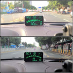 G10 GPS Head-Up Display 16:9 Large Screen HUD with 2 Alarm Function Support 360° Rotating