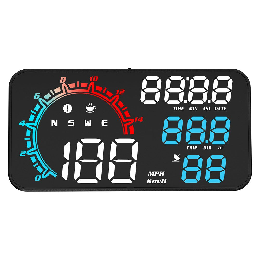 G11 Universal GPS HUD Head-up Display Hastighetsinstrument med överhastighetslarm för oljedrivna elektriska hybridfordon