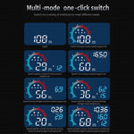 G11 Universal GPS HUD Head-up Display Hastighetsinstrument med överhastighetslarm för oljedrivna elektriska hybridfordon