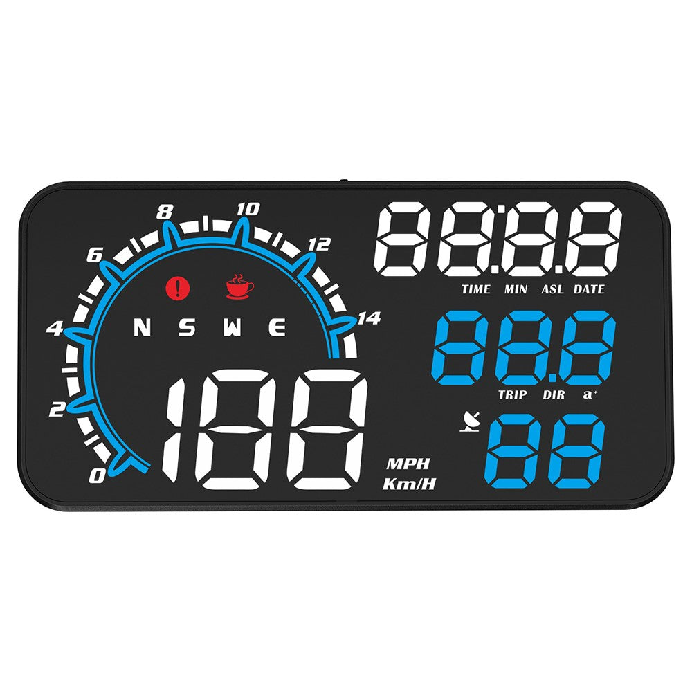 G11 Universal GPS HUD Head-up Display Hastighetsinstrument med överhastighetslarm för oljedrivna elektriska hybridfordon