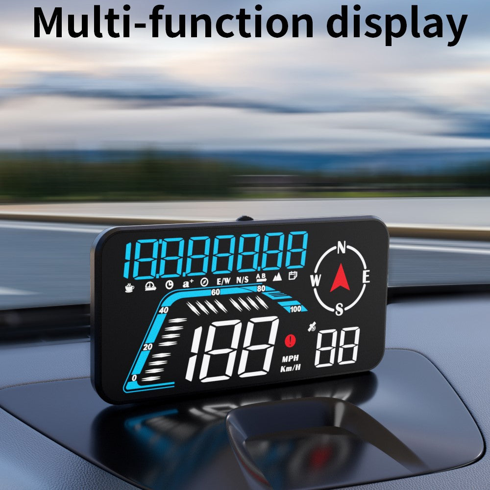 G12 HUD GPS Digital Bil Speedometer Forrude Sugekop Montering Head-Up Display