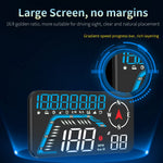 G12 HUD GPS Digital Bil Speedometer Forrude Sugekop Montering Head-Up Display