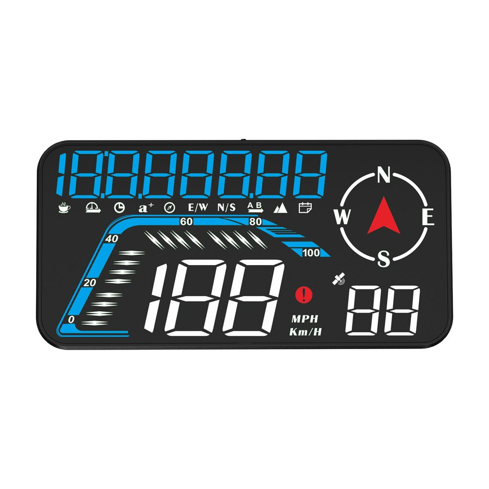 G12 HUD GPS Digital Bil Speedometer Forrude Sugekop Montering Head-Up Display