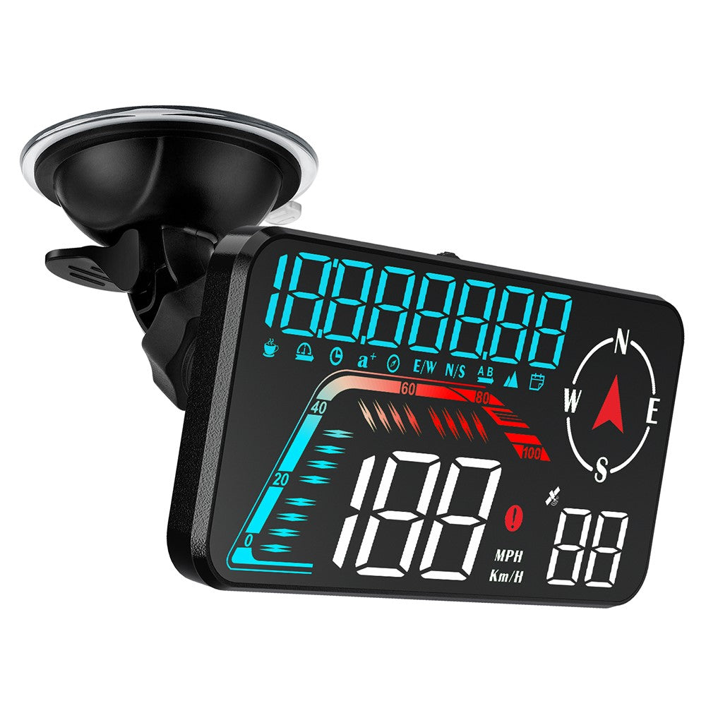 G12 HUD GPS Digital Bil Speedometer Forrude Sugekop Montering Head-Up Display