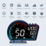 G16 Head Up Display Auto Speedometer Digital Odometer Alarm Reminder GPS HUD Gauge