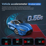 P24 Head-Up Display til bil OBD + GPS HUD Indbygget computer Digitalt speedometer med omgivende lys