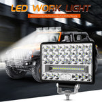 144W 48-LED Car Truck Forklift Driving Work Light Waterproof 5-inch Engineering Vehicle Spot Flood Light