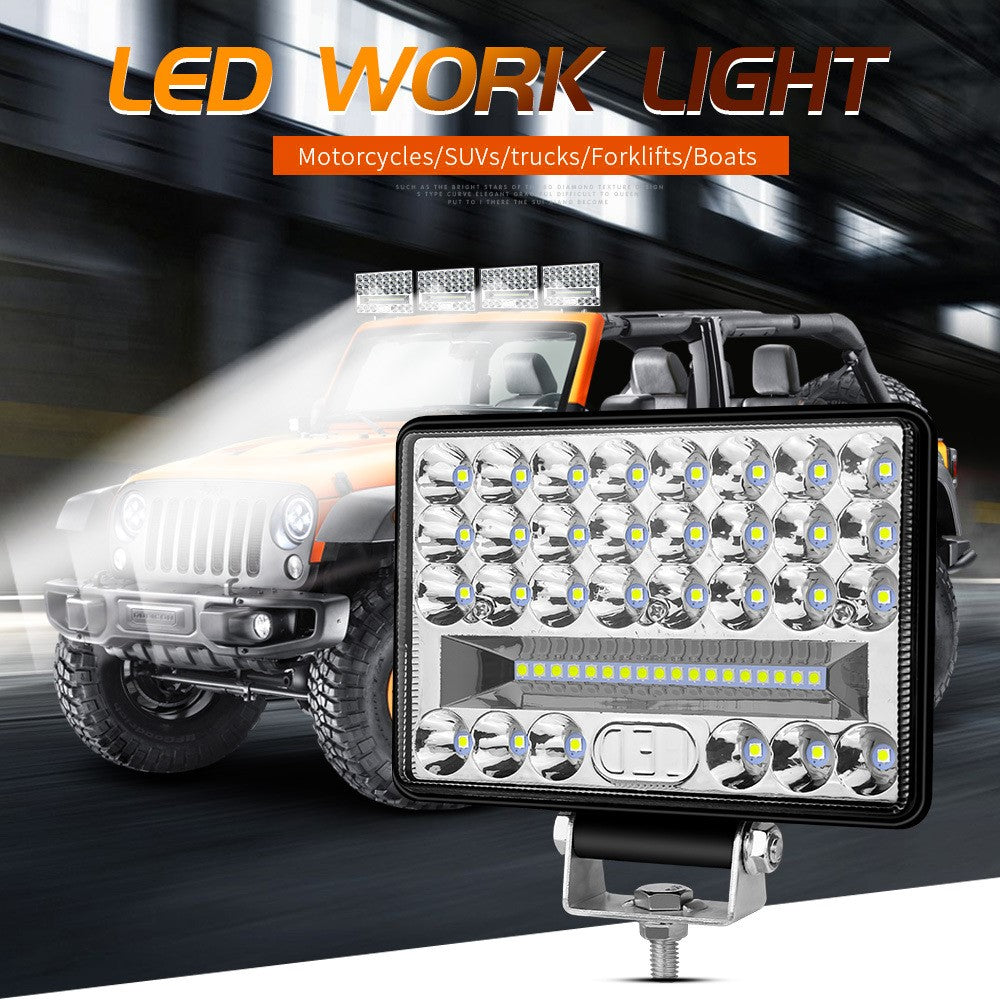 144W 48-LED Car Truck Forklift Driving Work Light Waterproof 5-inch Engineering Vehicle Spot Flood Light