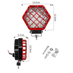 5-inch 48W 16-LED Car Truck Forklift Driving Spotlight Waterproof Engineering Vehicle Headlight
