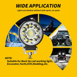 4-inch 33LED Car SUV Off-Road Round Spotlight Floodlight Working Lamp Vehicle Driving Headlight