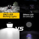 144W 48LED Car SUV Off-Road 4-inch Square Floodlight Waterproof Vehicle Bright Flood Lamp