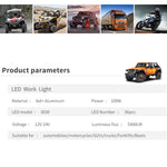 4-inch 36LED Car SUV Off-Road 108W Spotlight Floodlight Waterproof Vehicle Driving Headlight