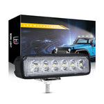 18W Car SUV Off-Road 6LED Spotlight Waterproof Vehicle Super Bright Bar Lamp Headlight