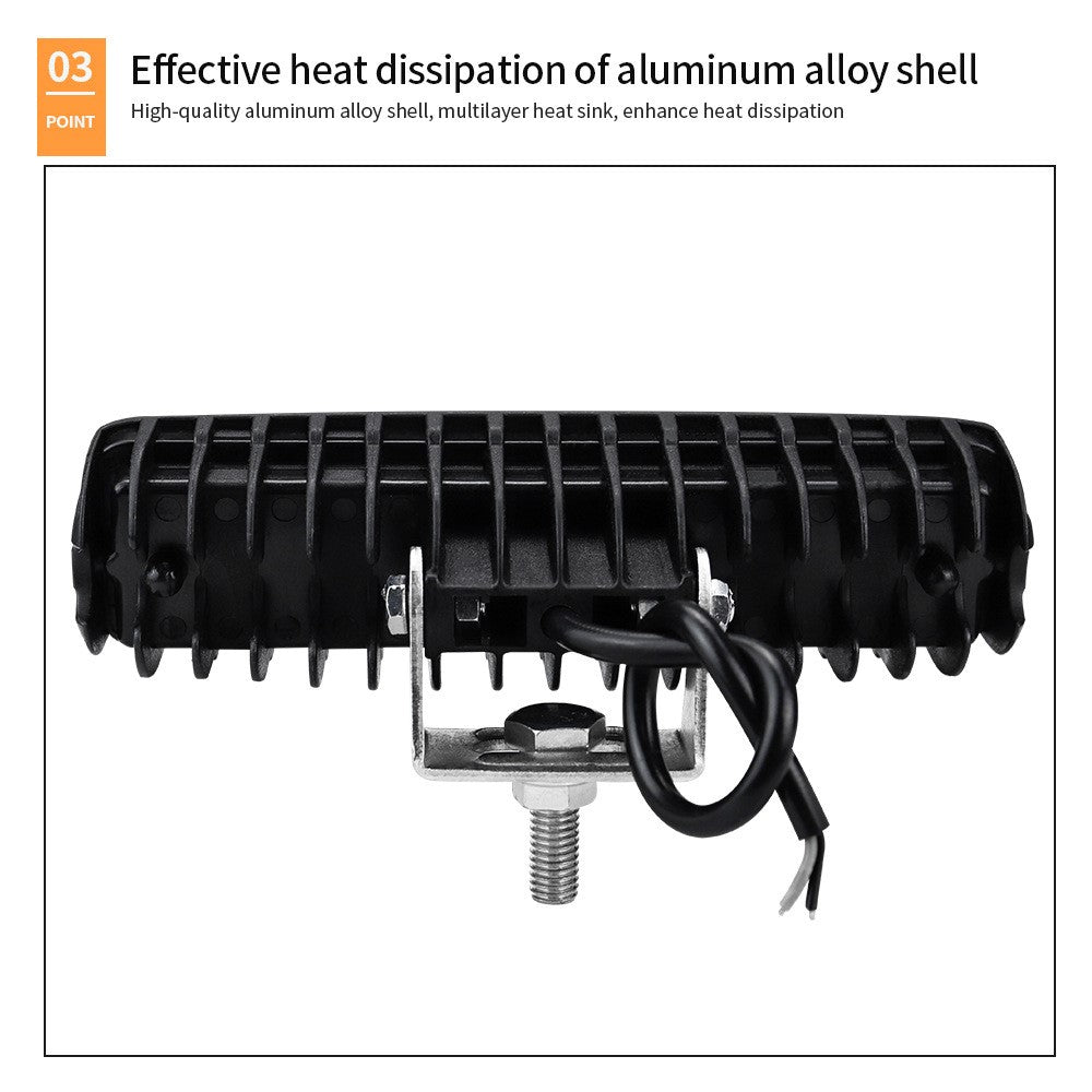 18W Car SUV Off-Road 6LED Spotlight Waterproof Vehicle Super Bright Bar Lamp Headlight