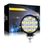 14LED 42W Car SUV Off-Road Round Spotlight Waterproof Vehicle Super Bright Headlight