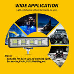 24LED Car SUV Off-Road Floodlight Bar Lamp Waterproof Vehicle Bright Flood Light