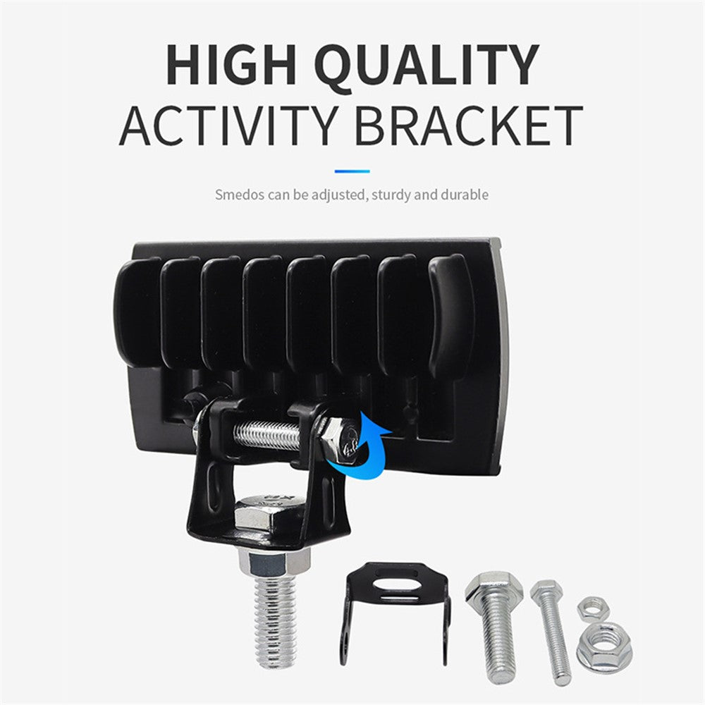 A086-2C 2 LED Motorcycle Spotlight Waterproof Aluminum Shell 12-60V Motorbike Headlight