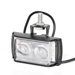 A086-2C 2 LED Motorcycle Spotlight Waterproof Aluminum Shell 12-60V Motorbike Headlight