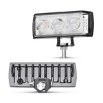 A086-3C 3 LED Motorcycle Spotlight Waterproof Aluminum Shell 12-60V Motorbike Headlight