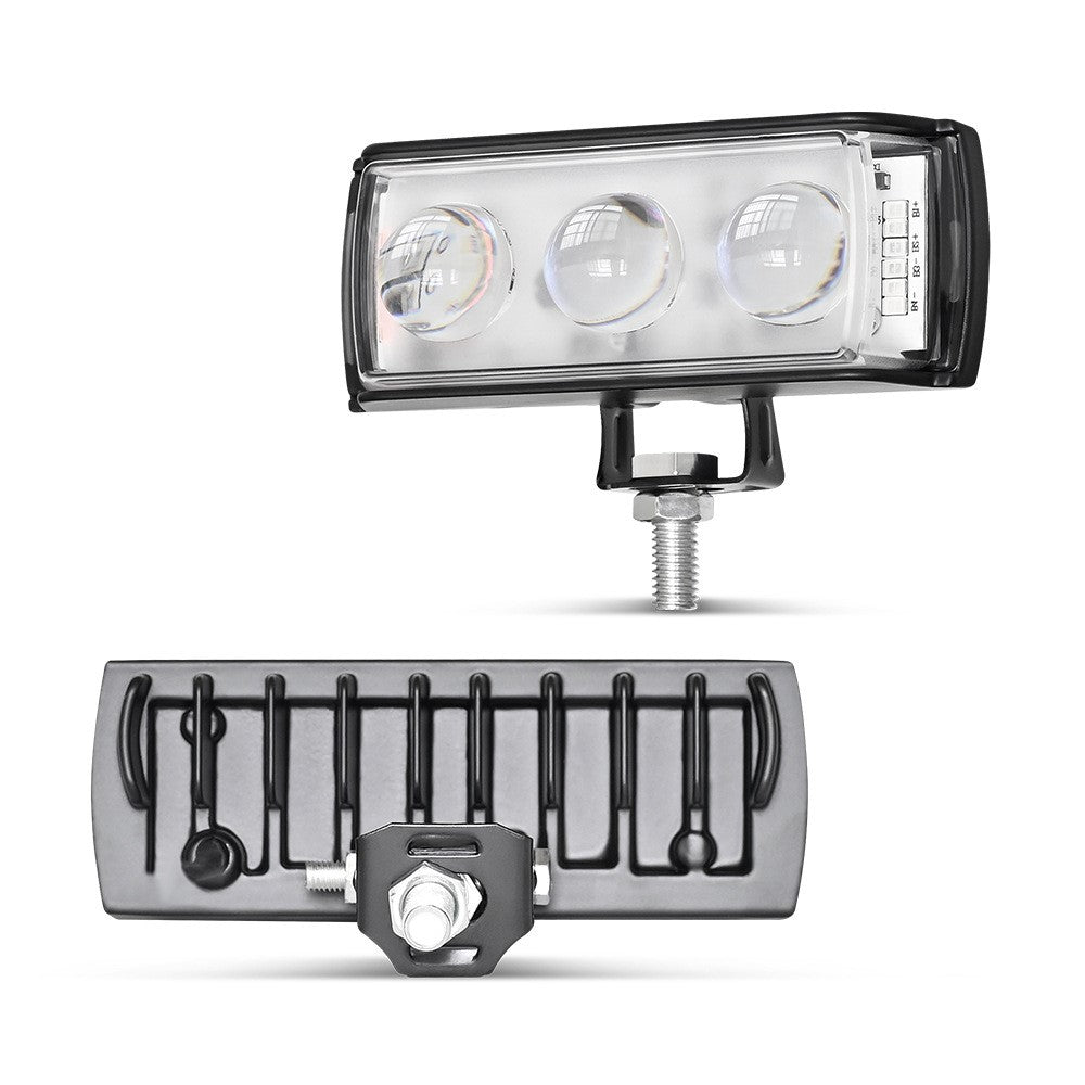 A086-3C 3 LED Motorcycle Spotlight Waterproof Aluminum Shell 12-60V Motorbike Headlight