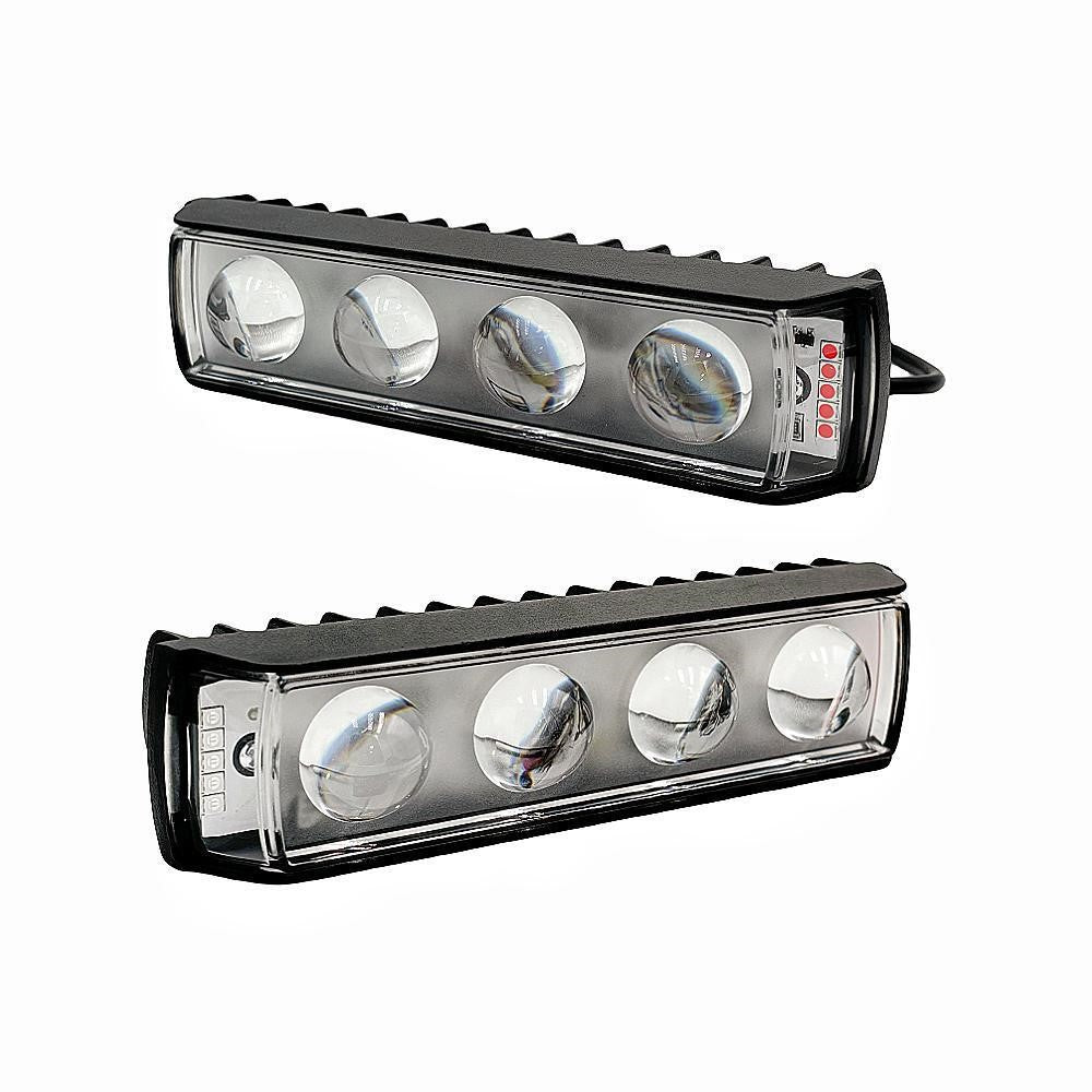 A086-4C 4 LED Motorcycle Spotlight Waterproof Aluminum Shell 12-60V Motorbike Headlight