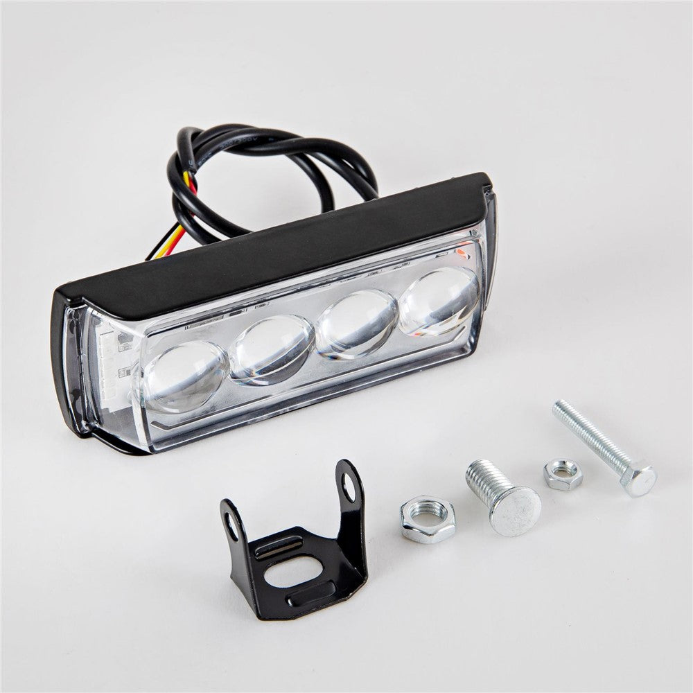 A086-4C 4 LED Motorcycle Spotlight Waterproof Aluminum Shell 12-60V Motorbike Headlight