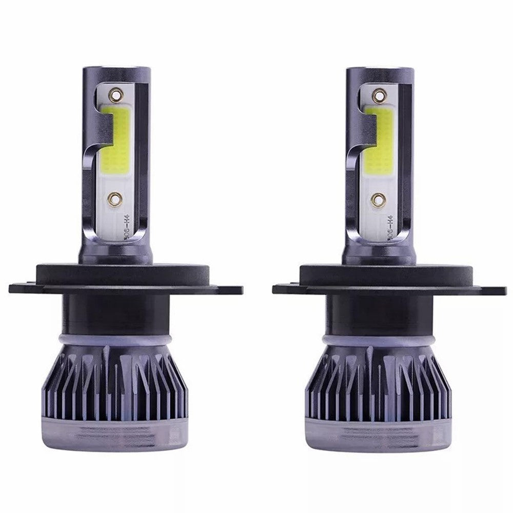2Pcs H4 LED Headlight 360 Degree Illumination 120W 6000K High Low Beam Car Fog Lamp