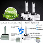2Pcs D1S Car Headlight 8000K High Brightness IP68 Waterproof Xenon Bulb HID Lamp