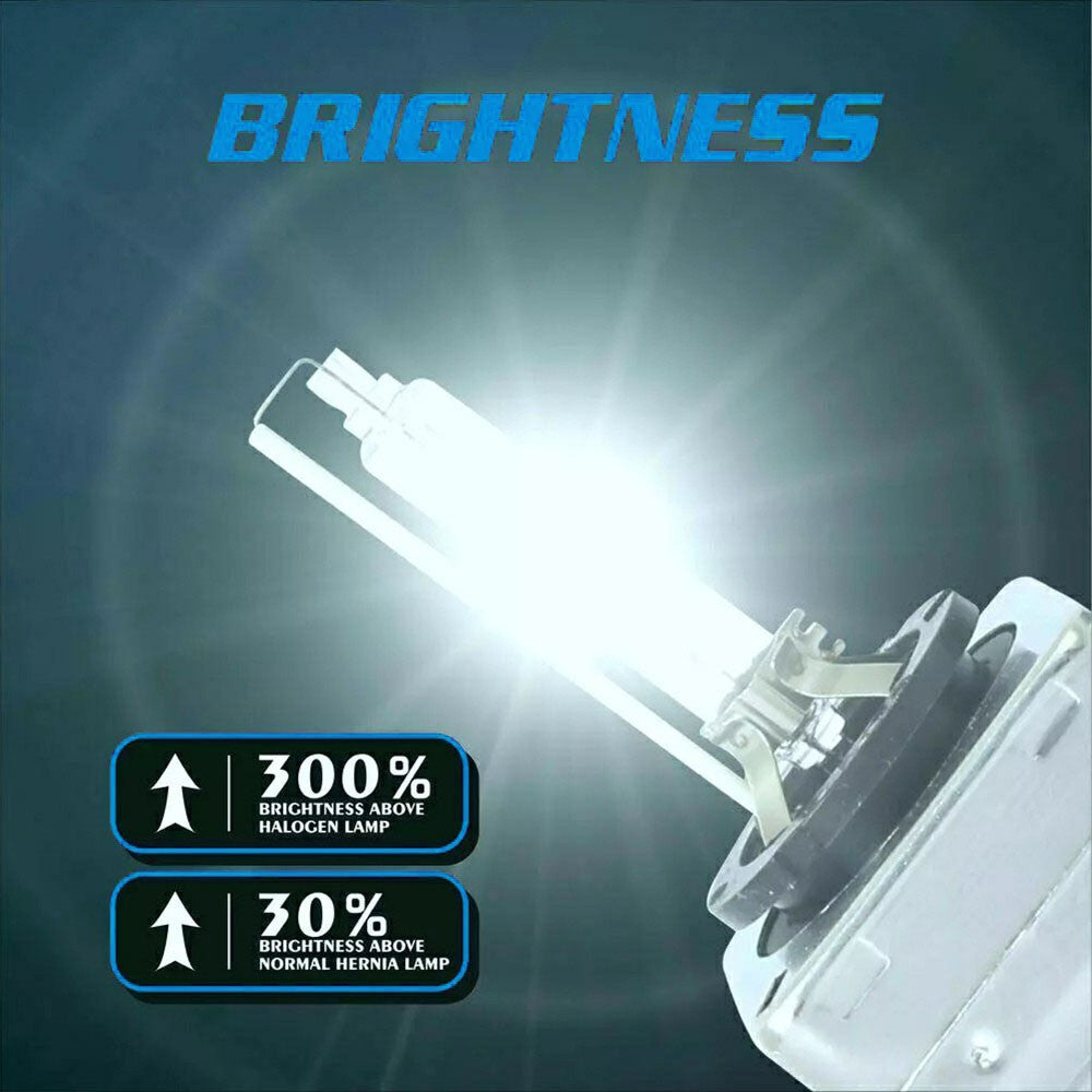 2Pcs D1S Car Headlight 8000K High Brightness IP68 Waterproof Xenon Bulb HID Lamp