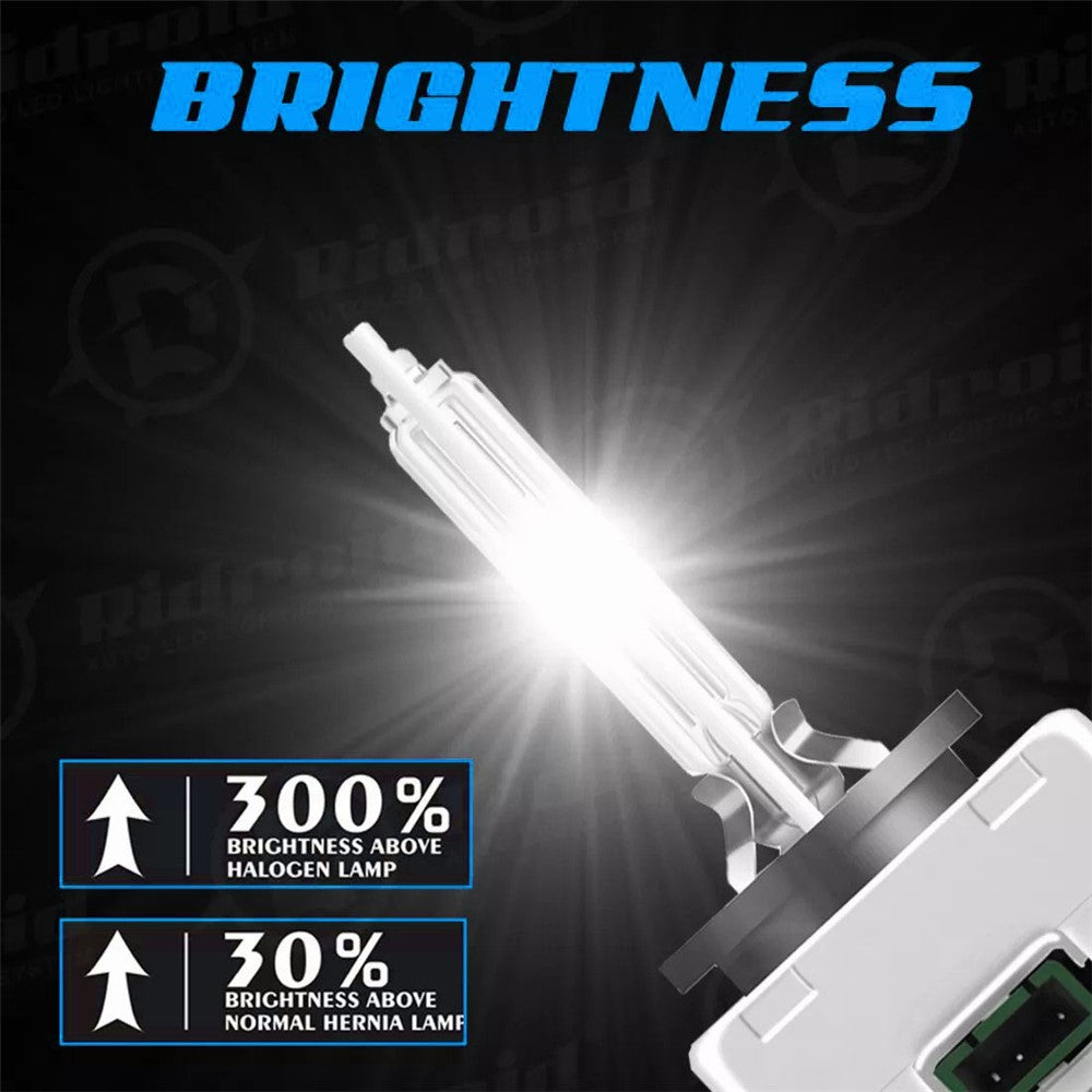 2Pcs D3S Car Headlight 8000K High Brightness IP68 Waterproof Xenon Bulb HID Lamp