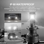 FV7 2Pcs LED Headlights 120W 6000K High Low Beam Waterproof Car Front Driving Lamp