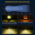 5 Inch Round Spotlight Car Front Bumper Lamp IP67 Waterproof Aluminum Shell LED Floodlight