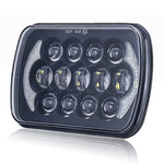 105W High Power IP67 Waterproof High Low Beam Square Car LED Headlight for 5x7 6x7 Inch Vehicles