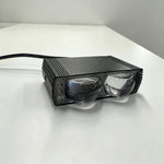 Dual Lens LED Fog Light White + Yellow Light 10W High Low Beam Motorcycle Headlight